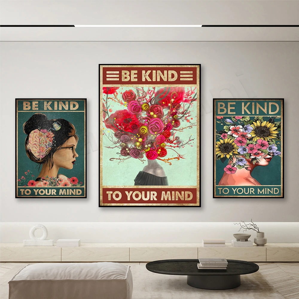 Tratta bene la mente: poster d - Health Wellness Quotes recensione e prezzo