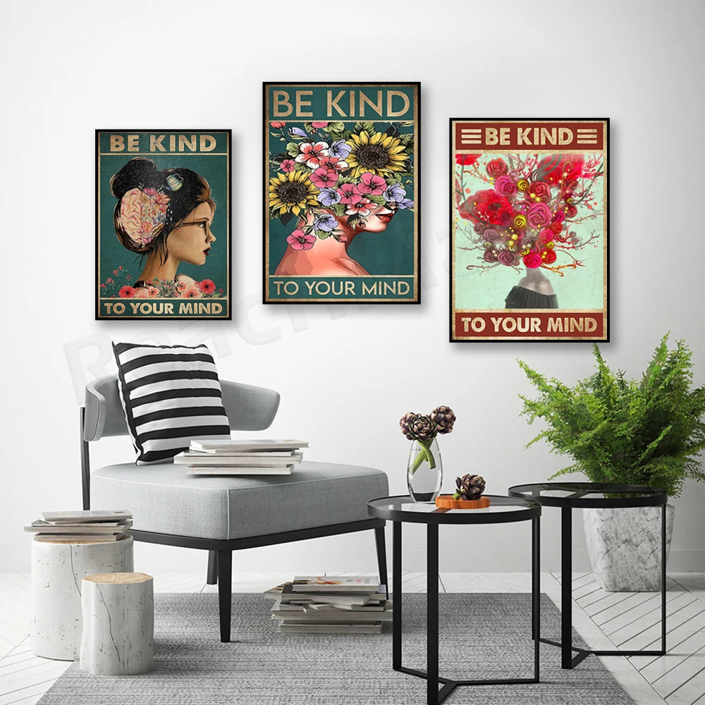 Tratta bene la mente: poster d - Health Wellness Quotes recensione e prezzo