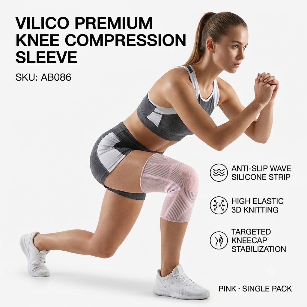 1 Pezzo Ginocchiera a Compress - Compression Knee Sleeve recensione e prezzo